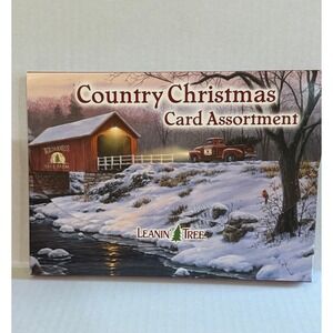 Leanin' Tree 20 Fine Art Country Christmas Cards 10 Designs 22 Envelopes USA